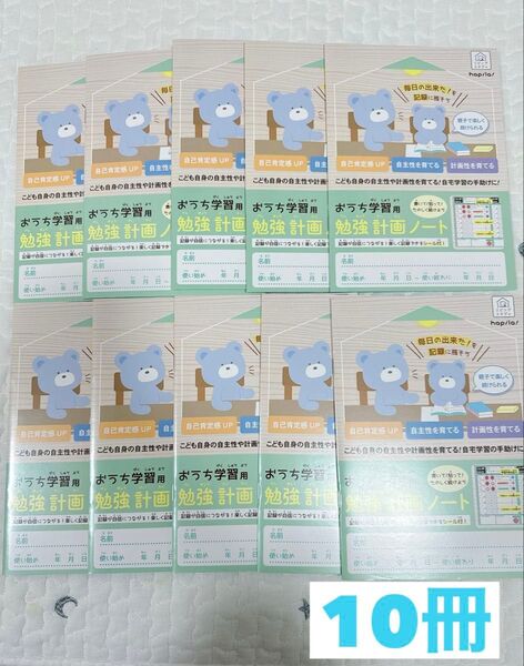 おうち学習用 勉強計画ノート A5サイズ 10冊