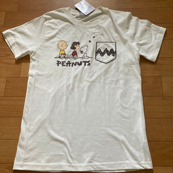 週末限定SALE!新品タグ付 160 スヌーピー 綿100% 半袖Tシャツ ピーナッツ