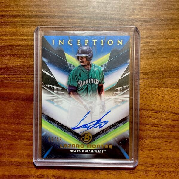 Topps 直筆サインカード Lazaro Montes Auto Bowman 99シリ