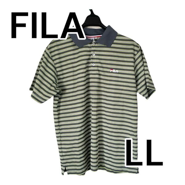 フィラ FILA ポロシャツ 半袖 ゴルフウエア メンズ LLサイズ