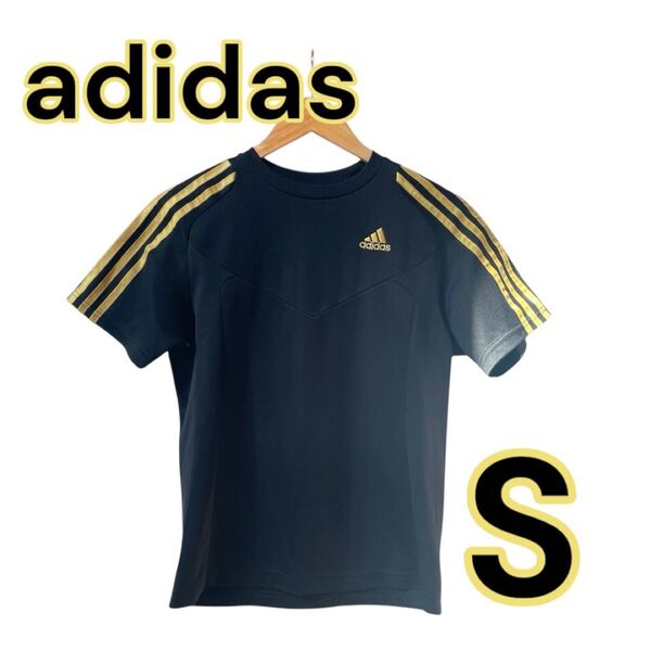 【売り尽くしSALE】アディダス adidas 半袖Tシャツ スポーツウエア メンズ Sサイズ ブラック