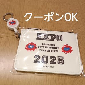 EXPO2025万博 ミャクミャク リール付きパスケース アメカジ