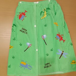 昆虫 ラップタオル 60cm 巻きタオル プールタオル カブトムシ クワガタ カマキリ トンボ テントウムシ