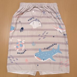 ジンベイザメ ラップタオル 60cm 巻きタオル プールタオル ジンベエザメ ウミガメ マンタ 魚 海の生き物