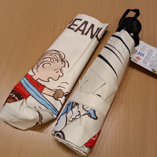 スヌーピー 晴雨兼用 折りたたみ傘 折り畳み傘 日傘 peanuts ライナス