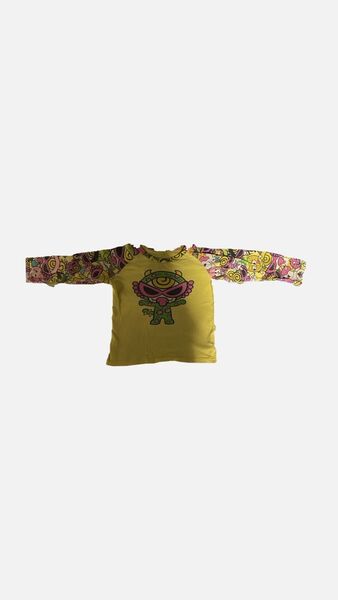 ヒステリックミニ モンスター柄 長袖Tシャツ