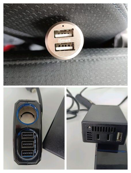 シガーソケット増設USB 3ポート コンバーター 2ポート 3セット売