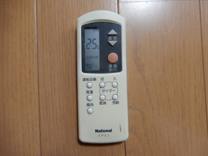 ●USED Nationalエアコン用リモコンA750680 7852 -ナショナル/松下電器産業/Panasonic