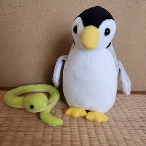 ぬいぐるみ ペンギンとヘビ 2個セット