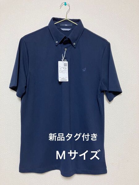 【新品タグ付き】SHIPS 吸水速乾・UVケアDrymix (R) ワンポイントロゴボタンダウン ポロシャツ
