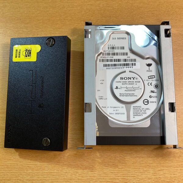 ジャンク PS2 ネットワークアダプター ハードディスクドライブ HDD BBユニット A