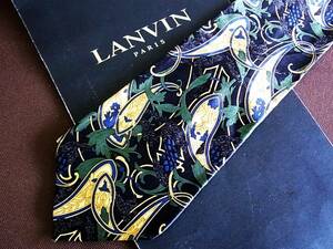 0^o^0ocl♪FK6445 ランバン【LANVIN】【植物・草花】ネクタイ