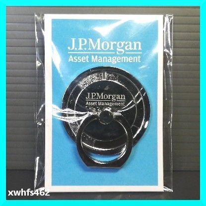 新品 非売品 J.P. Morgan バンカーリング スマホリング 金属製 ノベルティ限定 jpモルガン モルガン・スタンレー