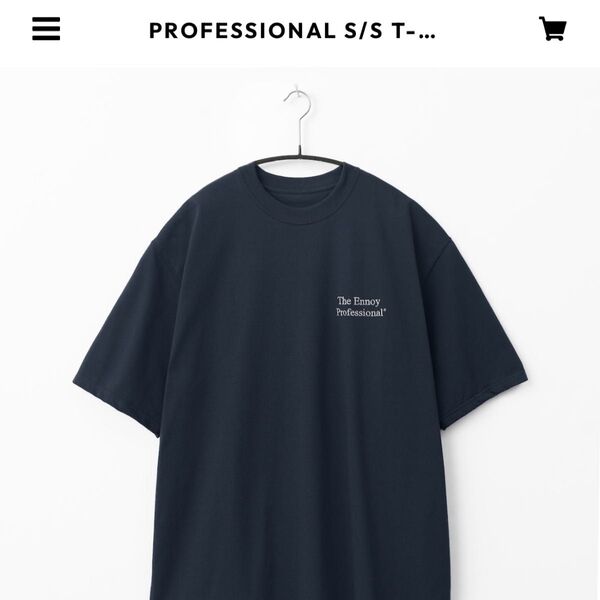 ENNOY Professional S/S T-Shirt "Navy" (25SS) Lサイズ ネイビー Tシャツ
