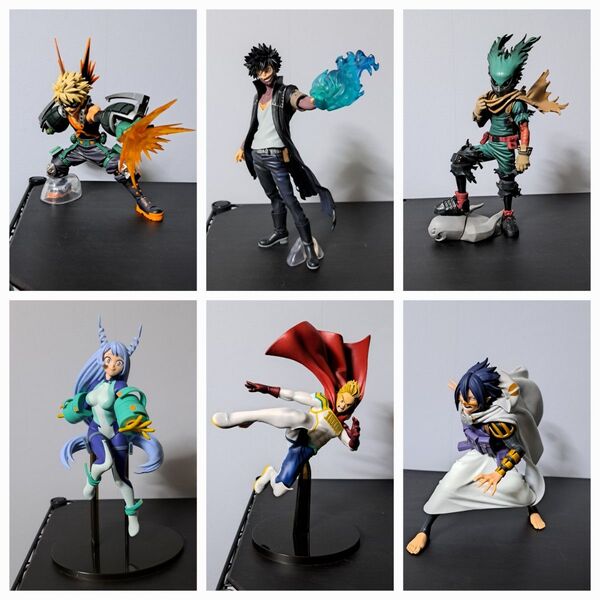 僕のヒーローアカデミア フィギュア 6体セット 一番くじ プライズ ジャンク有 ヒロアカ 箱なし
