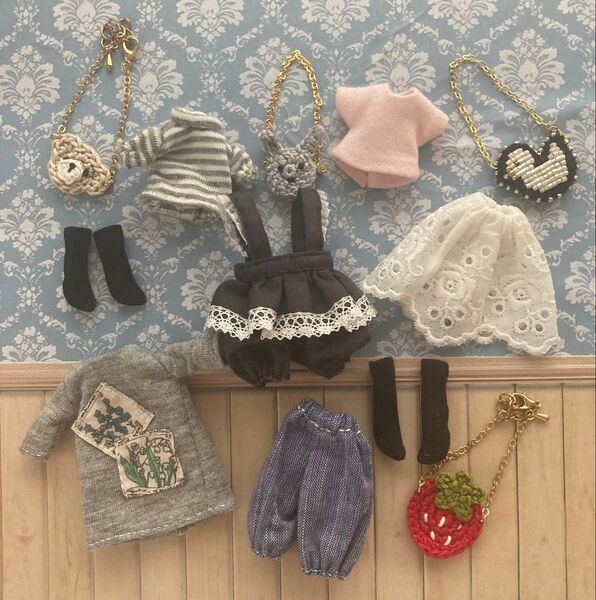 プチブライスサイズ 着せ替え服 セット まとめ売り Blythe アウトフィット