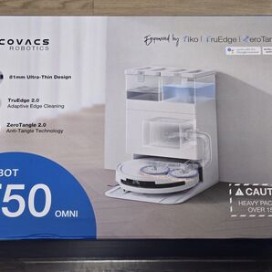 【新品・未開封】 エコバックス DEEBOT T50 OMNI ホワイト ロボット掃除機 高性能 水拭き お掃除ロボット