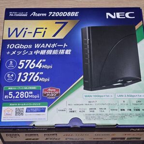 【新品・未開封】 NEC Aterm 7200D8BE 無線LANルーター Wi-Fi7 11be 10Gbps デュアルバンド