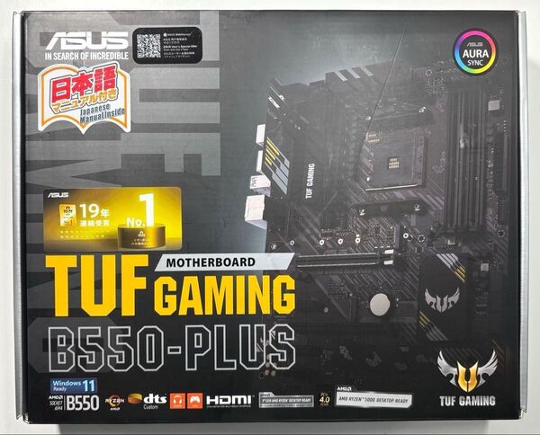 ASUS TUF GAMING B550-PLUS ATX マザーボード AMD Ryzen 5 5600X CPU セット