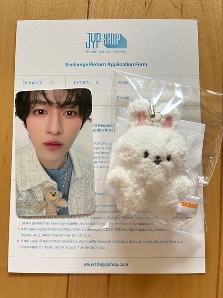 Stray kids SKZ 5'CLOCK マイクロキーリング フォトカード リノ リービット