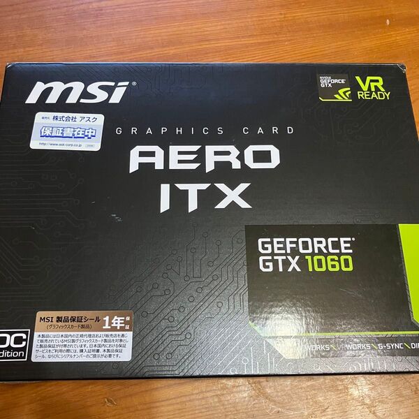 msi GeForce GTX 1060 6GB AERO ITX