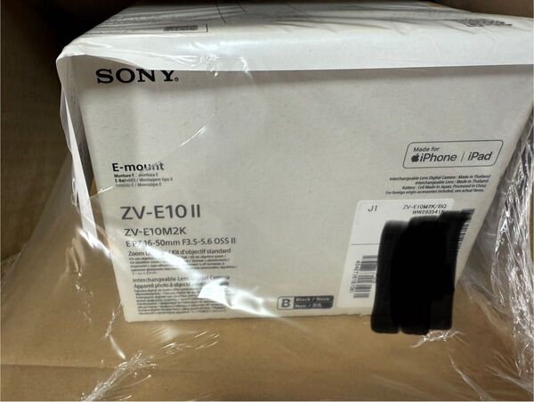 新品未開封 SONY VLOGCAM ZV-E10M2K パワーズームレンズキット ブラック E10II