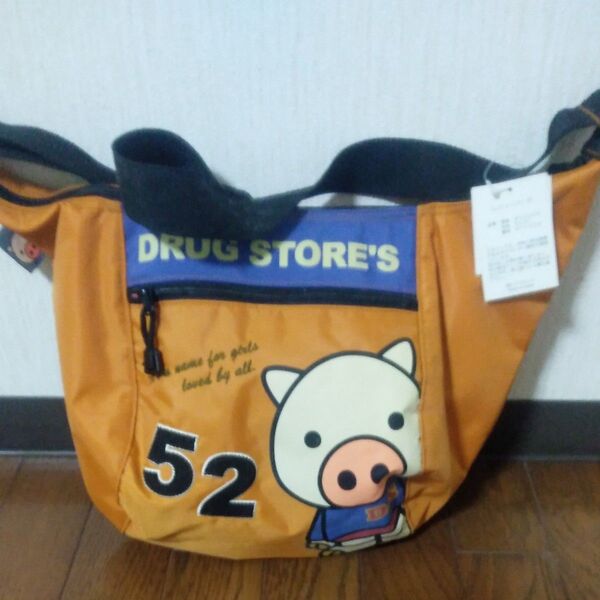 DRUG STORE'S ショルダーバッグ オレンジ 52 ブタ