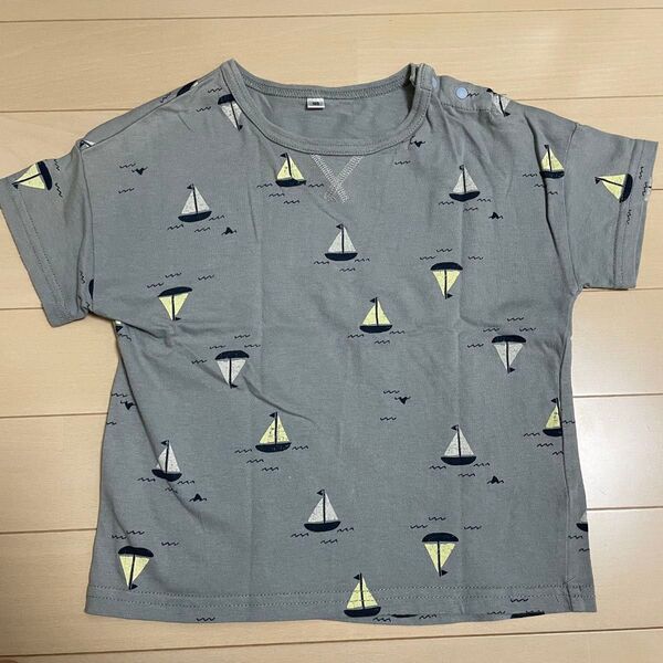 ヨット柄 キッズ 半袖Tシャツ 100センチ