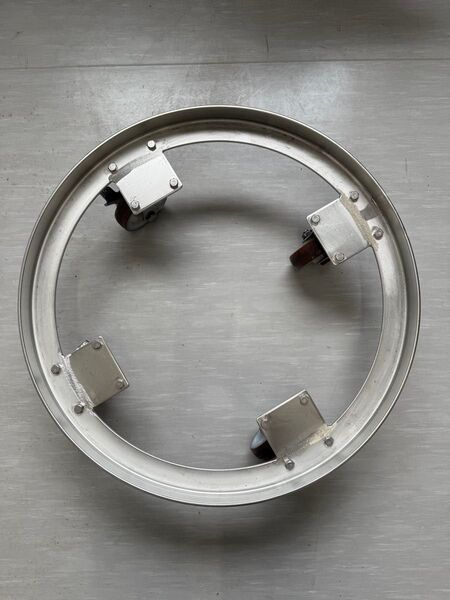 タンク運搬台車 SUS304製 内径φ578mm KMS-565
