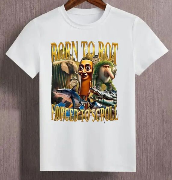 新品 イタリアンブレインロット トゥントゥントゥンサフール Tシャツ 140 ホワイト 白