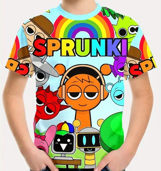 新品 Sprunki スプランキー Tシャツ オレン 120 130