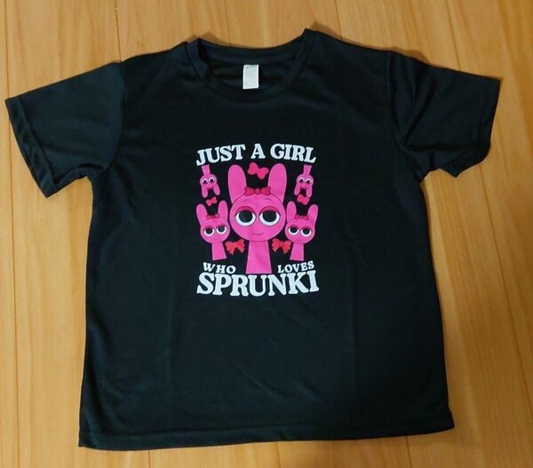 新品 スプランキー Tシャツ 120 130 140 ピンキ ブラック sprunki