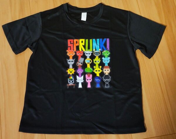 Sprunki 新品 スプランキー Tシャツ 120 130 140 ブラック