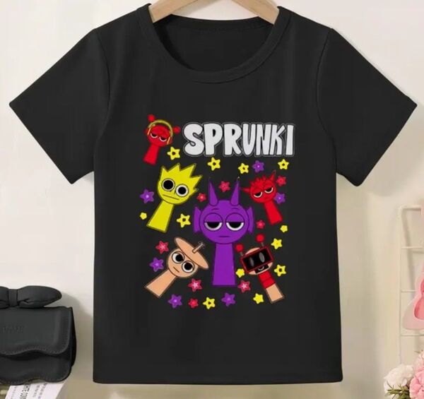新品 スプランキー Tシャツ ブラック 120 130 140 ダープル