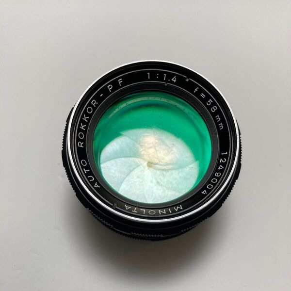 ミノルタ オートロッコール58mm f1.4 SRマウント 単焦点レンズ 動作確認済み