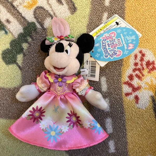 ディズニー イースター 2014 ヒピホピ ミニー ぬいぐるみバッジ TDL ぬいば 東京ディズニーランド うさみみ