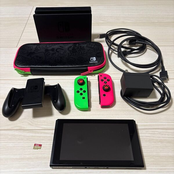 Nintendo Switch 本体 スプラトゥーンケース+microSDカード
