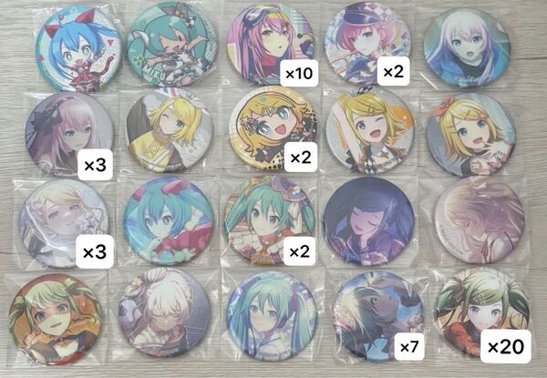 プロセカ グリ缶 グリッター 缶バッジ