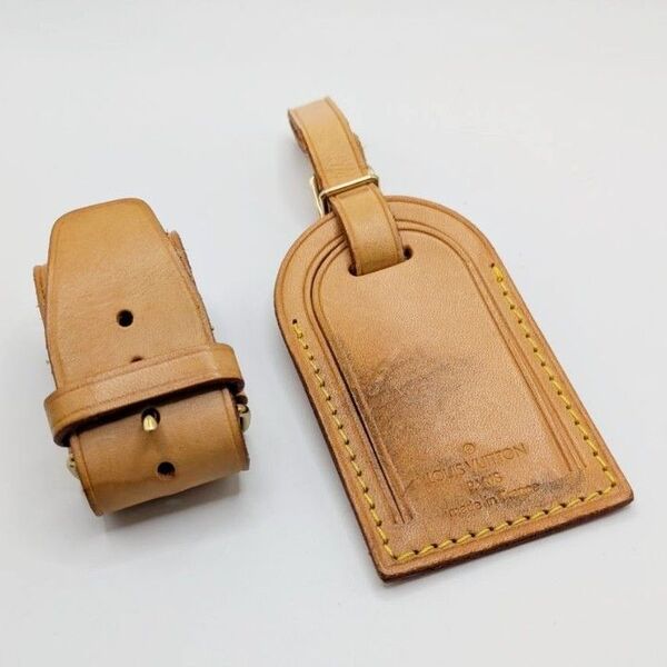 ルイヴィトン ネームタグ ポワニエ Louis Vuitton ヌメ革 NP41 バッグ用 レザー