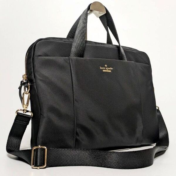 【極美品】kate spade ビジネスバッグ 2way ショルダーバッグ A4 ブリーフケース ナイロン ショルダーバッグ