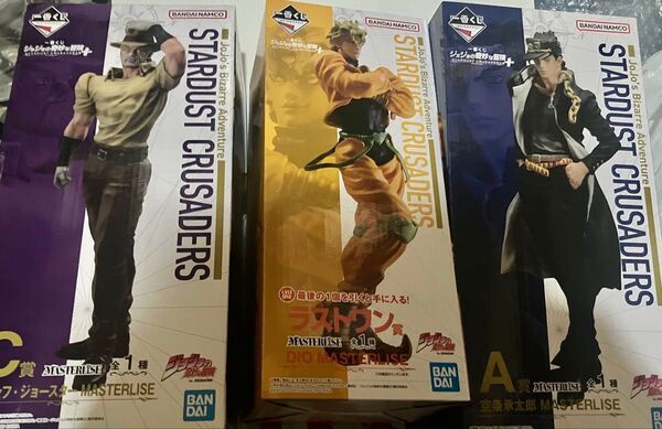 一番くじ ジョジョの奇妙な冒険STARDUST CRUSADERS+ A賞 空条承太郎 C賞 ジョセフ ラストワン賞 DIO