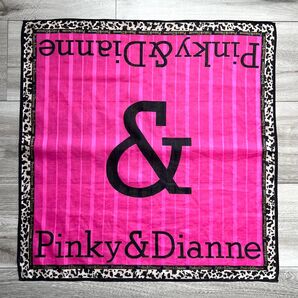 Pinky&Dianne ハンカチ ピンク&黒 中古品