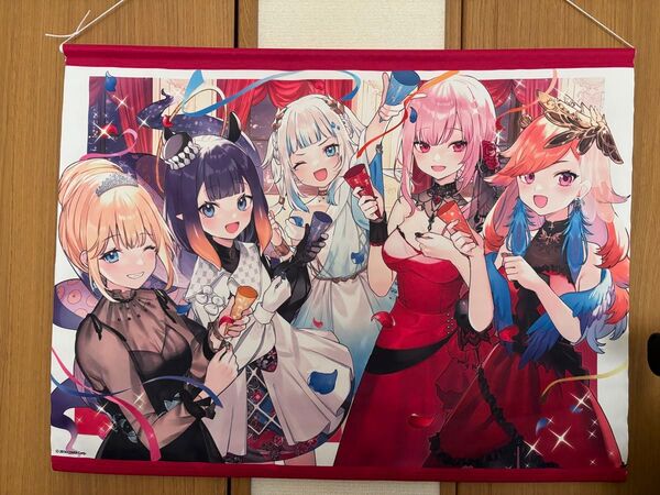 ホロライブ EN タペストリー がうるぐら キアラ アメリア カリオペ 一伊那尓栖