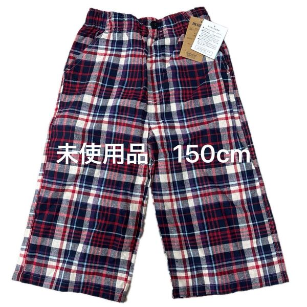 ハーフパンツ ボトムス 150cm チェック レッド ネイビー キッズ
