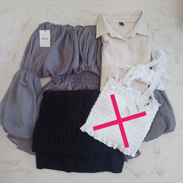 3点セット GRL Dazy & by P&D スカート トップス