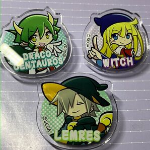 ぷよぷよ アクリルクリップ ドラコ ドラコケンタウロス レムレス ウィッチ