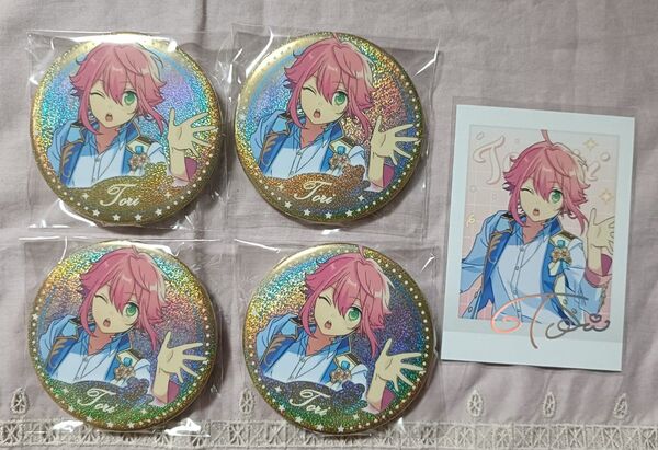 あんさんぶるスターズ 偶像梦幻祭中国限定 安可徽章(カーテンコール) 缶バッジ、ポラロイド(ぱしゃこれ)姫宮桃李