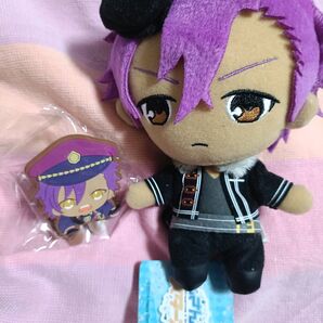 あんさんぶるスターズのっかりラバークリップぬいぐるみ(衣装)乙狩アドニス 2点セット