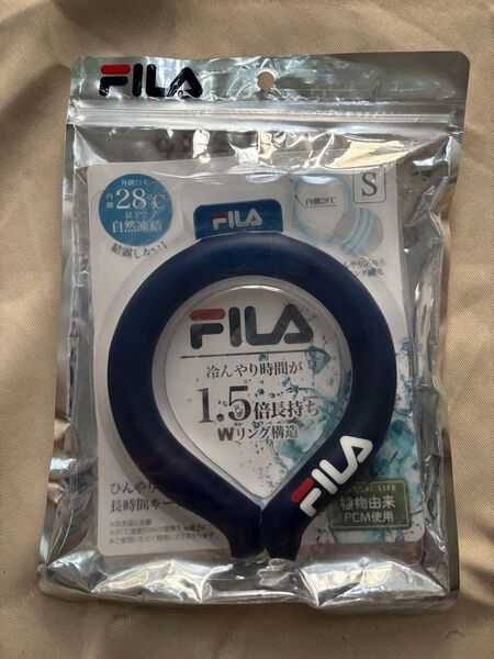 FILA フィラ ネッククーラー クールネックリング S 濃青