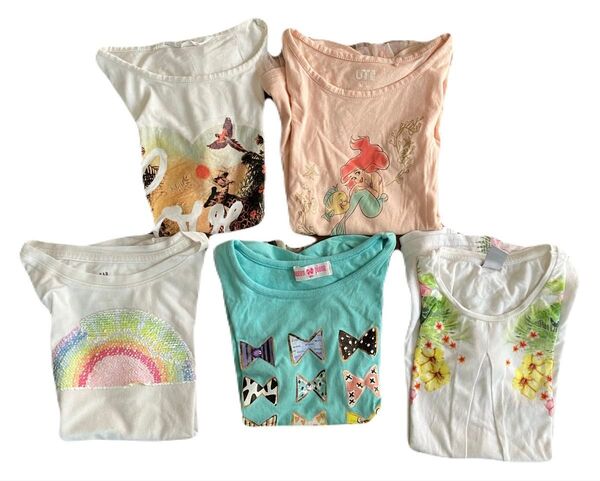 女の子 Tシャツ GAP メゾピアノ ZARA H&M UNIQLO 120㎝ 5枚セット